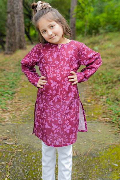 Zellbury Girls | 1 Piece Khaddar | Kurta - 1159 by Maria Faisal - Registered Vendor of : Zellbury Girls - type : Kids Clothes - 100% original wedding dresses