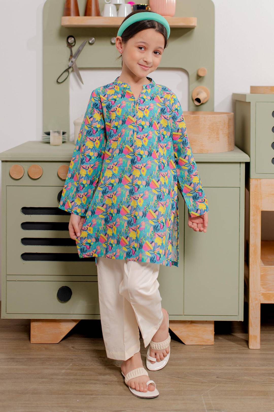 Zellbury Girls | 1 Piece Khaddar | Kurta - 1173 by Maria Faisal - Registered Vendor of : Zellbury Girls - type : Kids Clothes - 100% original wedding dresses