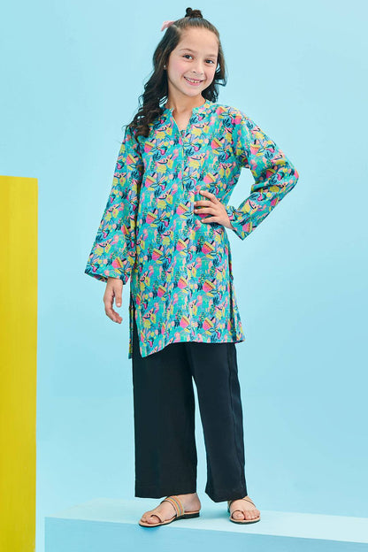 Zellbury Girls | 1 Piece Khaddar | Kurta - 1173 by Maria Faisal - Registered Vendor of : Zellbury Girls - type : Kids Clothes - 100% original wedding dresses