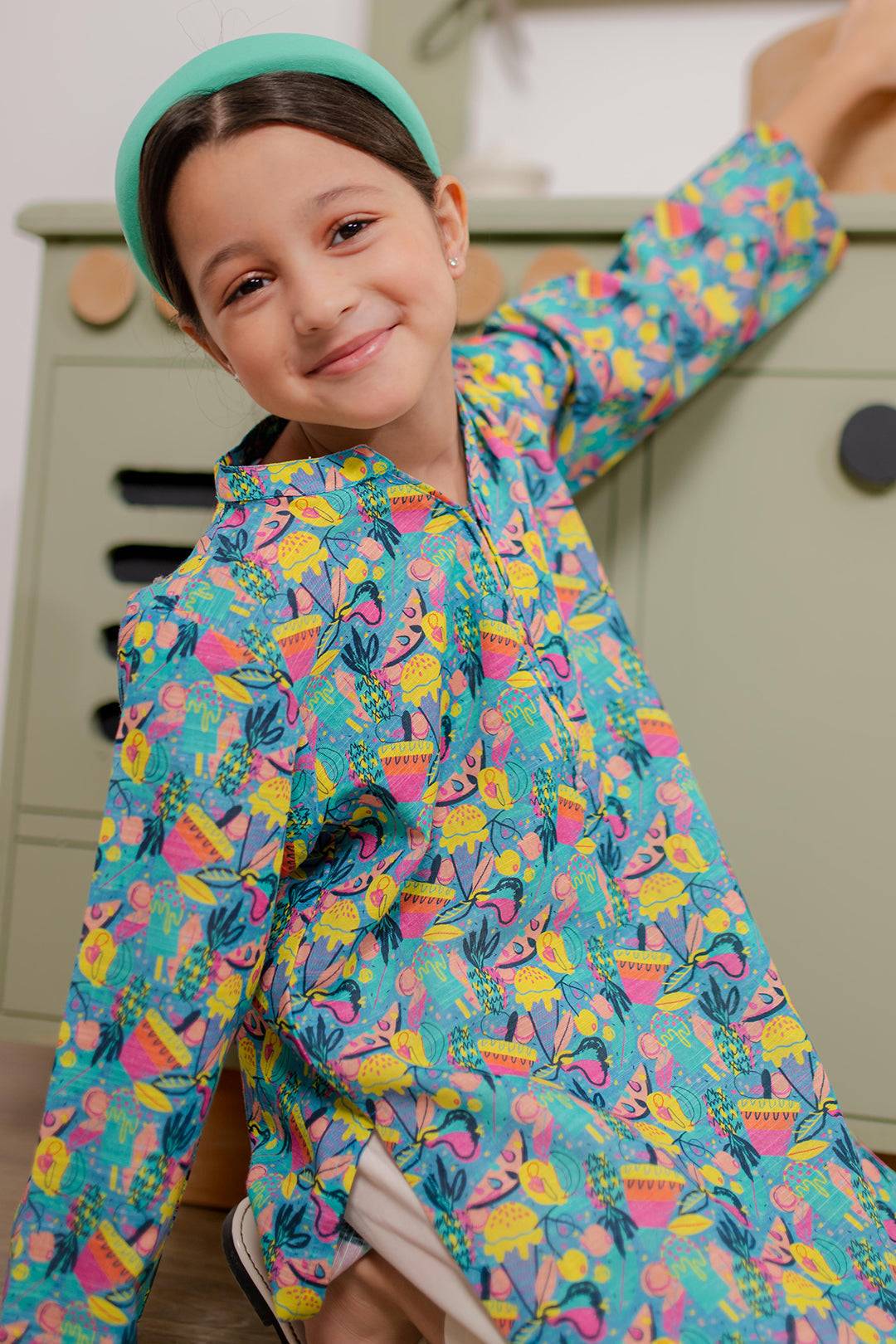 Zellbury Girls | 1 Piece Khaddar | Kurta - 1173 by Maria Faisal - Registered Vendor of : Zellbury Girls - type : Kids Clothes - 100% original wedding dresses