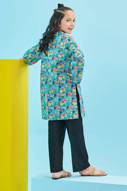 Zellbury Girls | 1 Piece Khaddar | Kurta - 1173 by Maria Faisal - Registered Vendor of : Zellbury Girls - type : Kids Clothes - 100% original wedding dresses
