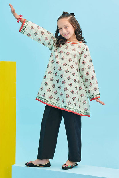 Zellbury Girls | 1 Piece Khaddar | Kurta - 1733 by Maria Faisal - Registered Vendor of : Zellbury Girls - type : Kids Clothes - 100% original wedding dresses