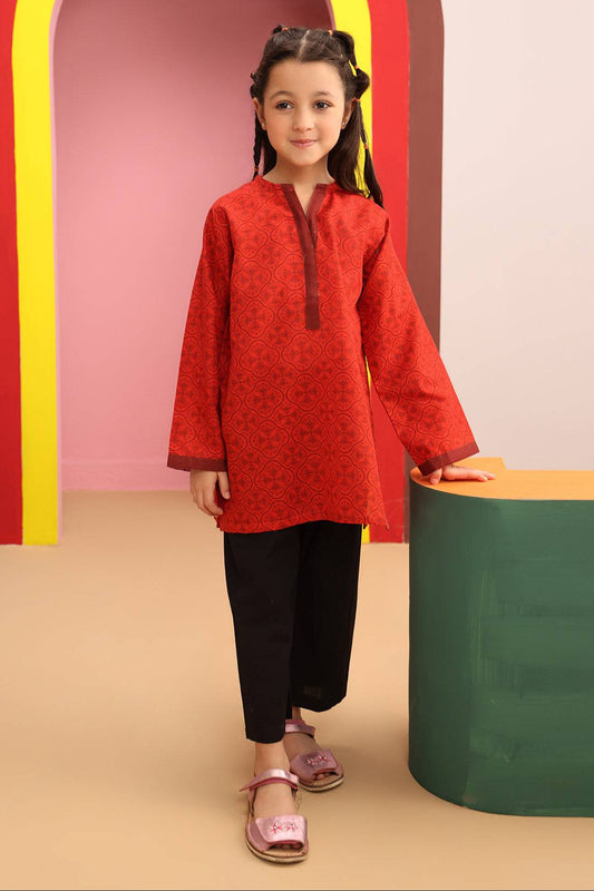 Zellbury Girls | 1 Piece Khaddar | Kurta - 1764 by Maria Faisal - Registered Vendor of : Zellbury Girls - type : Kids Clothes - 100% original wedding dresses