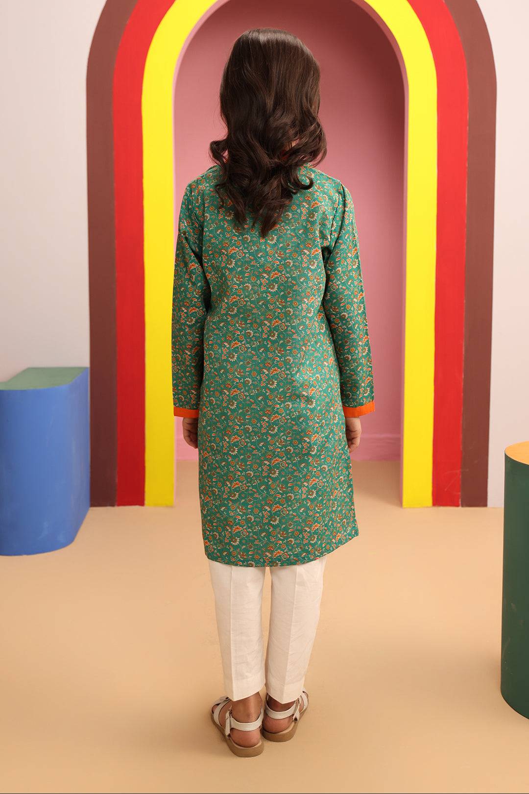 Zellbury Girls | 1 Piece Khaddar | Kurta - 1776 by Maria Faisal - Registered Vendor of : Zellbury Girls - type : Kids Clothes - 100% original wedding dresses