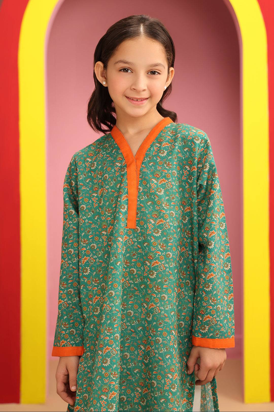 Zellbury Girls | 1 Piece Khaddar | Kurta - 1776 by Maria Faisal - Registered Vendor of : Zellbury Girls - type : Kids Clothes - 100% original wedding dresses