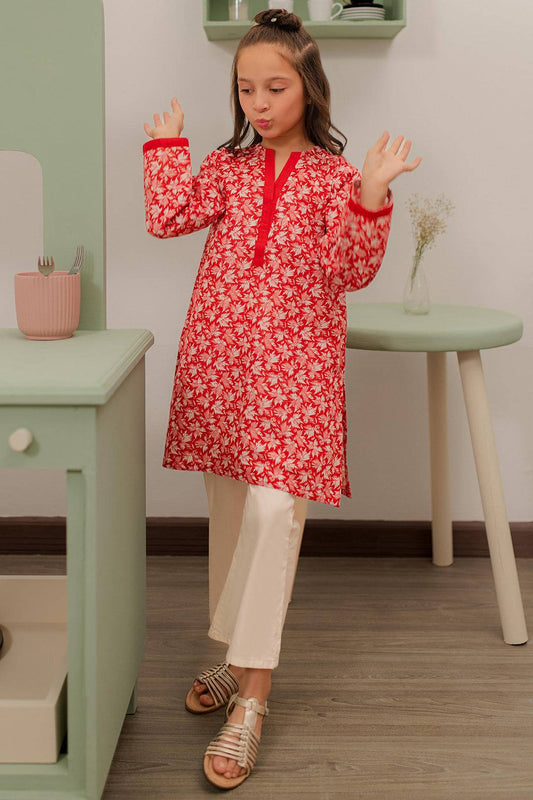 Zellbury Girls | 1 Piece Khaddar | Kurta - 1777 by Maria Faisal - Registered Vendor of : Zellbury Girls - type : Kids Clothes - 100% original wedding dresses