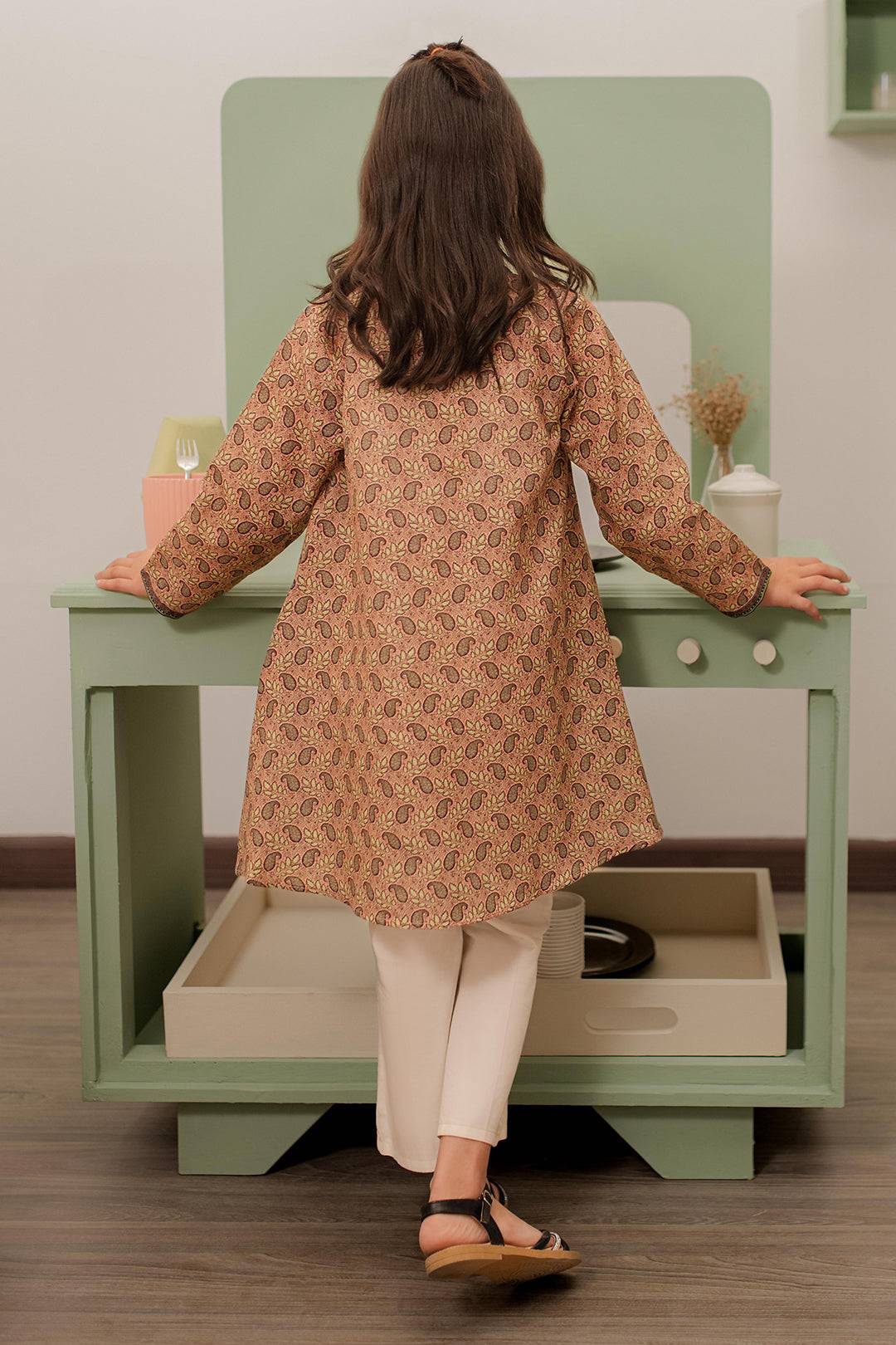 Zellbury Girls | 1 Piece Khaddar | Kurta - 1780 by Maria Faisal - Registered Vendor of : Zellbury Girls - type : Kids Clothes - 100% original wedding dresses