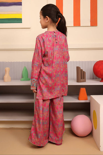 Zellbury Girls | 2 Piece Viscose | Embroidered Kurta Trouser - 2730 by Maria Faisal - Registered Vendor of : Zellbury Girls - type : Kids Clothes - 100% original wedding dresses