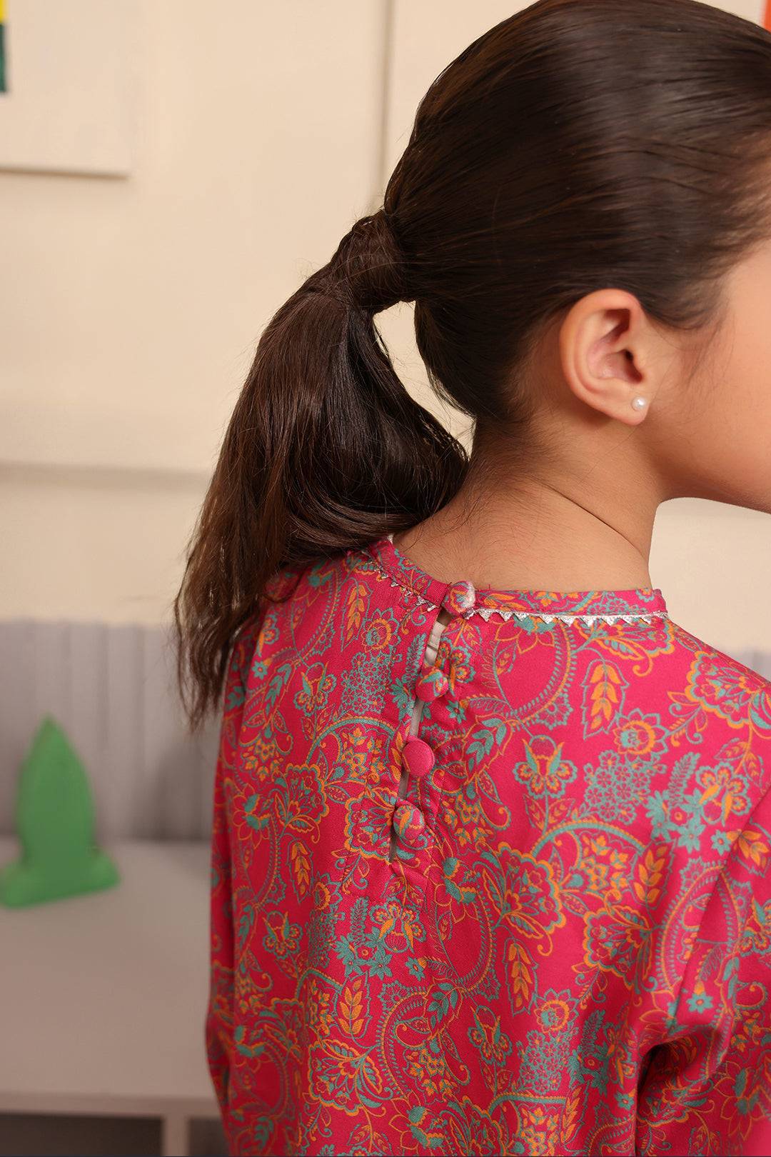 Zellbury Girls | 2 Piece Viscose | Embroidered Kurta Trouser - 2730 by Maria Faisal - Registered Vendor of : Zellbury Girls - type : Kids Clothes - 100% original wedding dresses