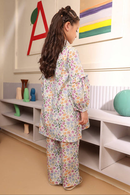 Zellbury Girls | 2 Piece Khaddar | Kurta Trouser - 2741 by Maria Faisal - Registered Vendor of : Zellbury Girls - type : Kids Clothes - 100% original wedding dresses