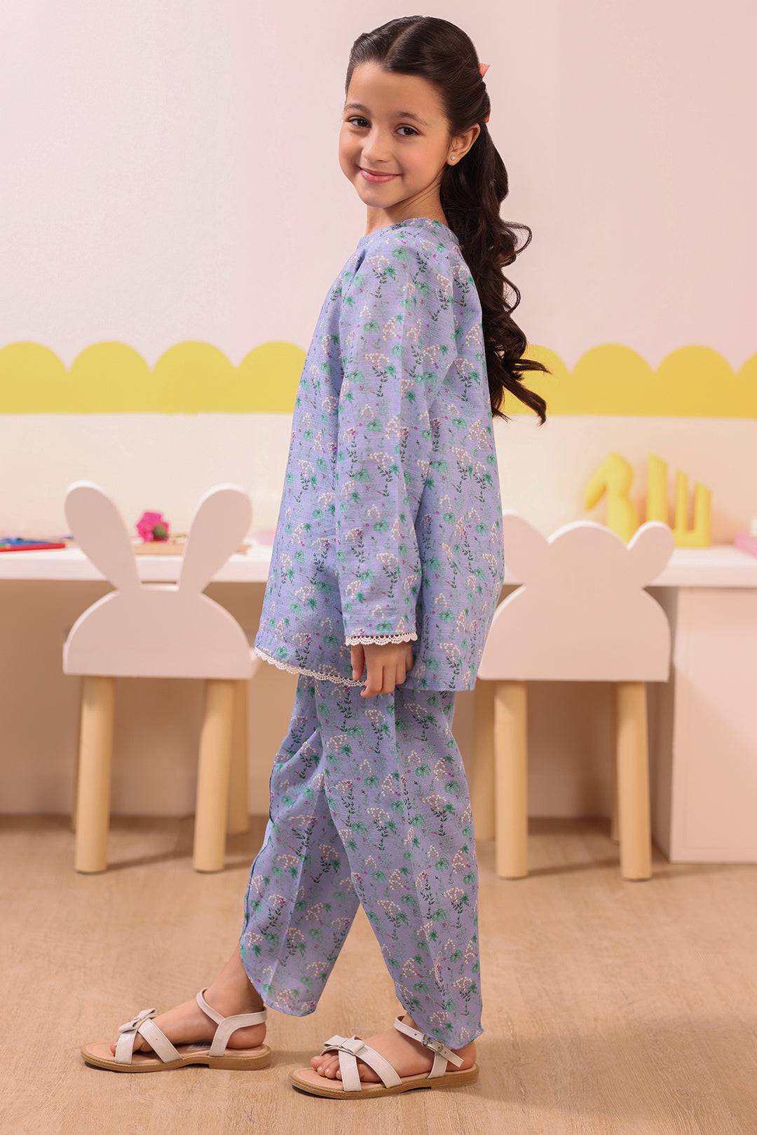Zellbury Girls | 2 Piece Khaddar | Kurta Trouser - 2748 by Maria Faisal - Registered Vendor of : Zellbury Girls - type : Kids Clothes - 100% original wedding dresses