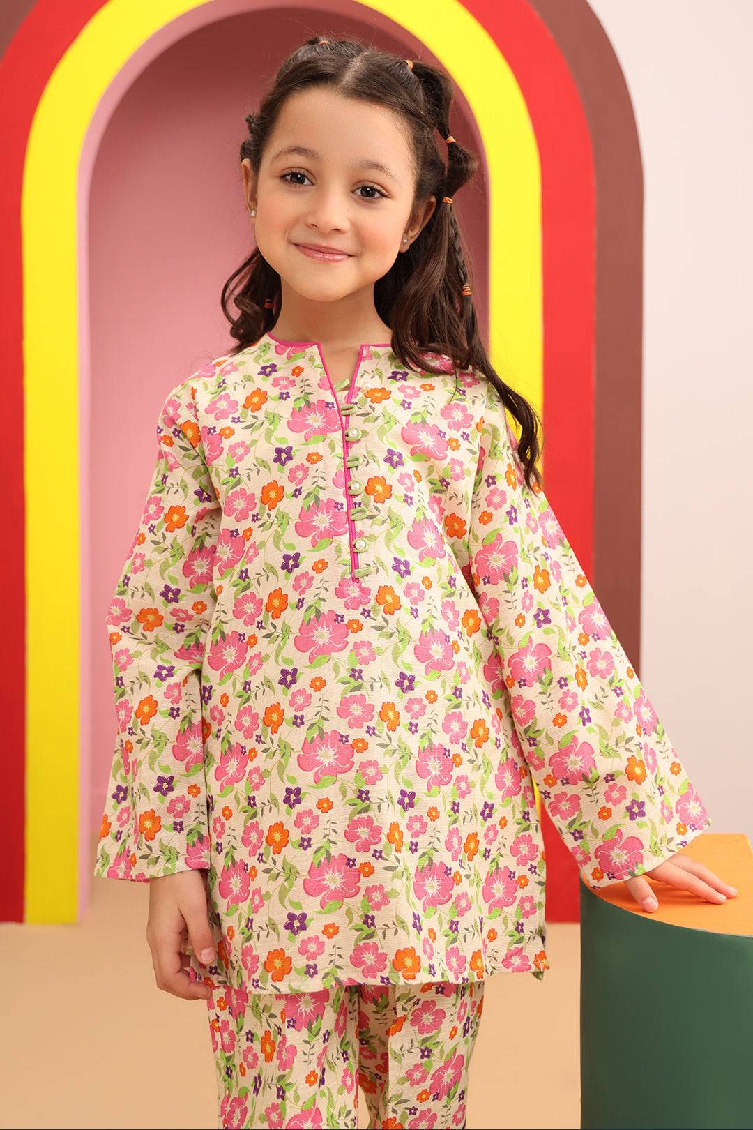 Zellbury Girls | 2 Piece Khaddar | Kurta Trouser - 2749 by Maria Faisal - Registered Vendor of : Zellbury Girls - type : Kids Clothes - 100% original wedding dresses