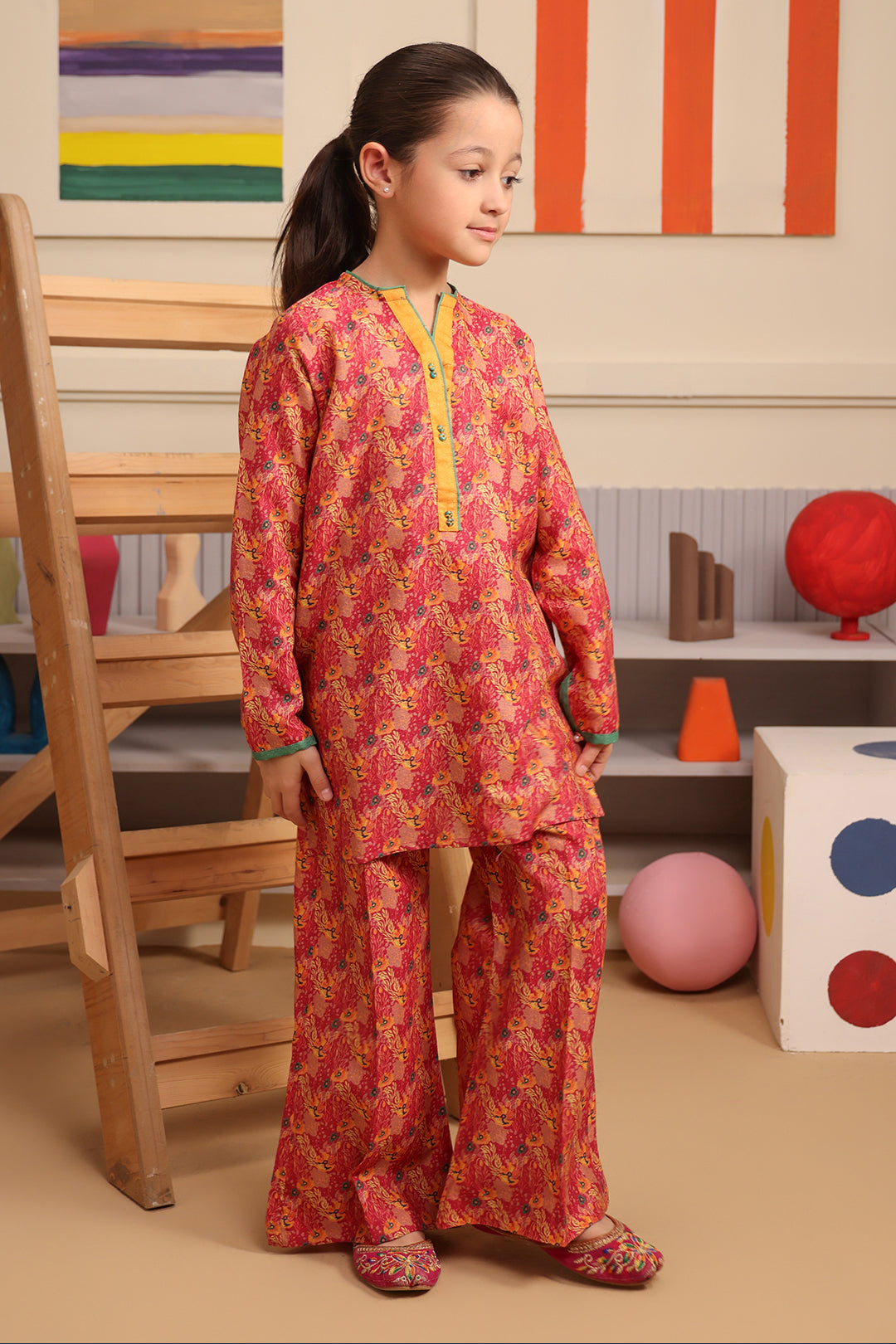 Zellbury Girls | 2 Piece Karandi | Kurta Trouser - 2759