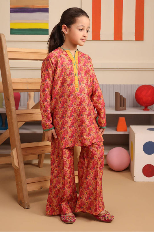 Zellbury Girls | 2 Piece Karandi | Kurta Trouser - 2759 by Maria Faisal - Registered Vendor of : Zellbury Girls - type : Kids ClothesKids ClothesKids ClothesKids Clothes - 100% original wedding dresses