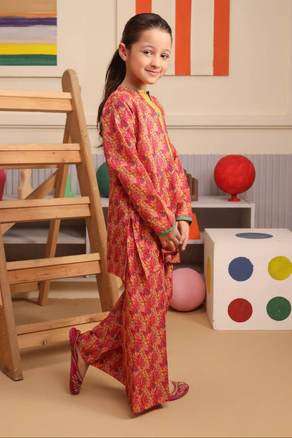 Zellbury Girls | 2 Piece Karandi | Kurta Trouser - 2759 by Maria Faisal - Registered Vendor of : Zellbury Girls - type : Kids ClothesKids ClothesKids ClothesKids Clothes - 100% original wedding dresses