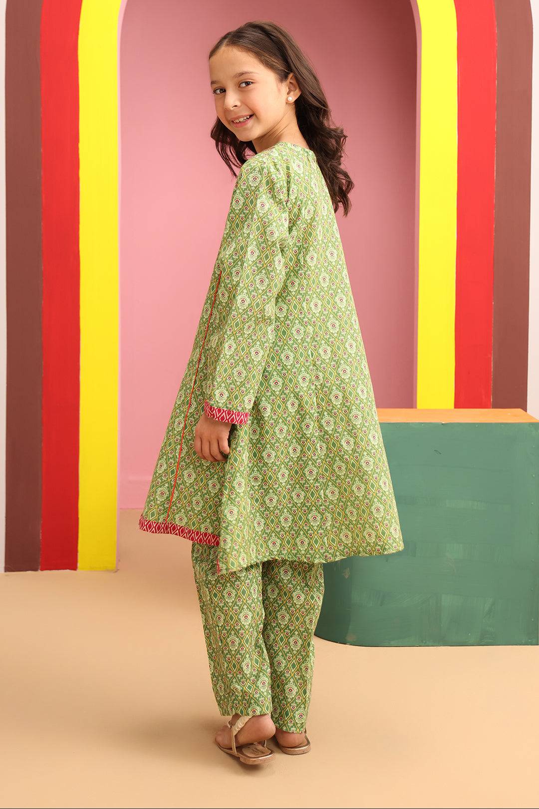 Zellbury Girls | 2 Piece Khaddar | Kurta Trouser - 2784 by Maria Faisal - Registered Vendor of : Zellbury Girls - type : Kids Clothes - 100% original wedding dresses