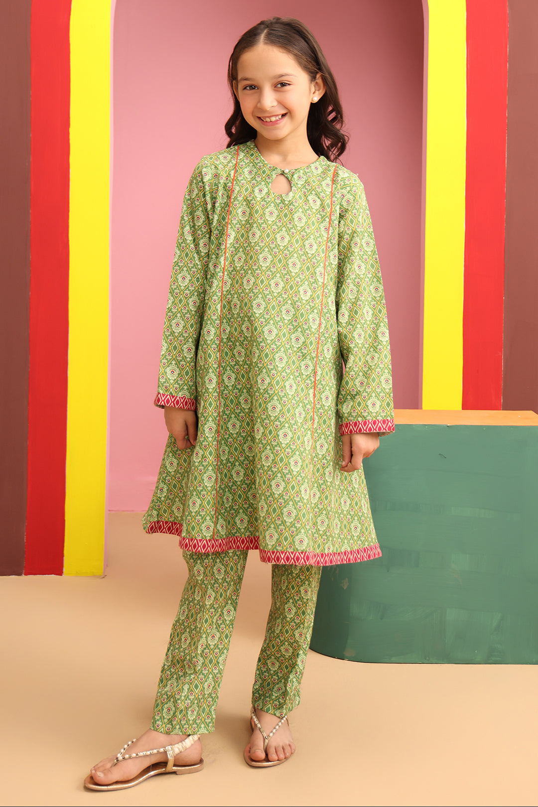 Zellbury Girls | 2 Piece Khaddar | Kurta Trouser - 2784