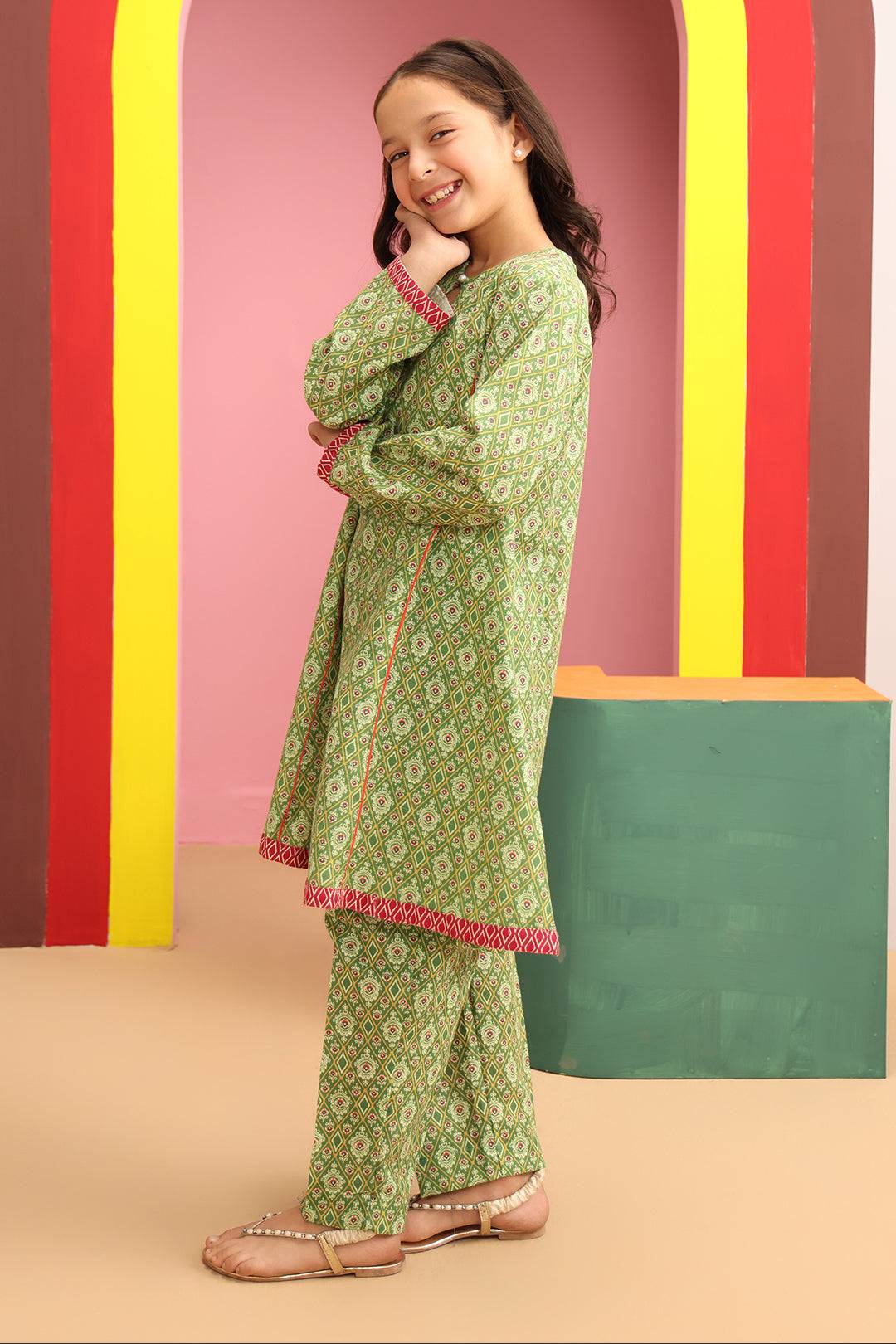 Zellbury Girls | 2 Piece Khaddar | Kurta Trouser - 2784 by Maria Faisal - Registered Vendor of : Zellbury Girls - type : Kids Clothes - 100% original wedding dresses