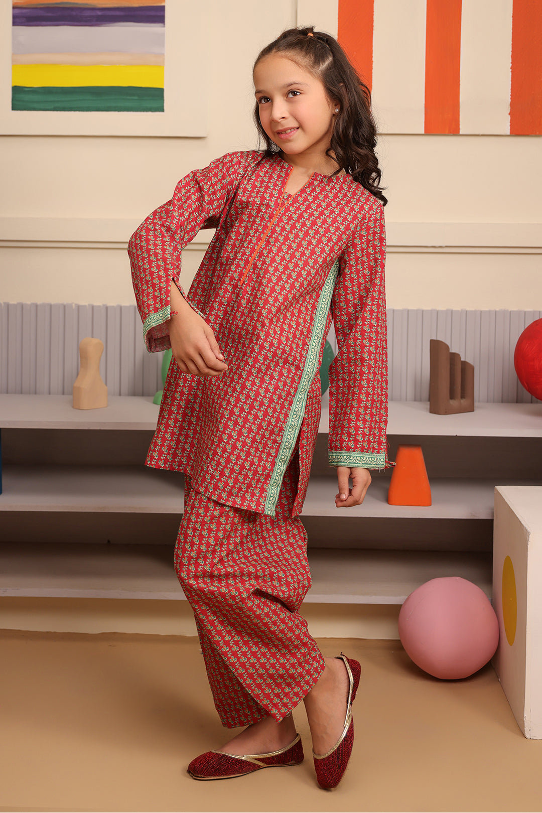 Zellbury Girls | 2 Piece Khaddar | Kurta Trouser - 2787