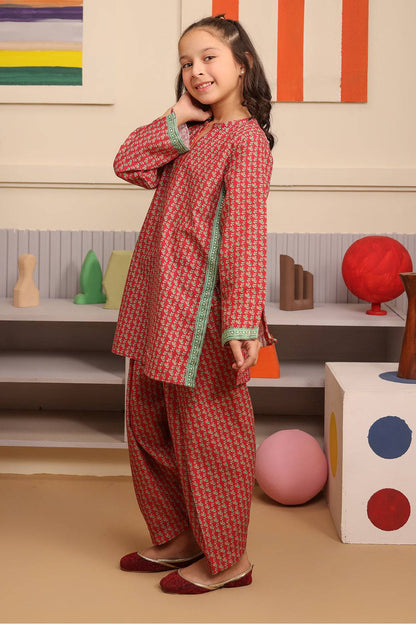 Zellbury Girls | 2 Piece Khaddar | Kurta Trouser - 2787 by Maria Faisal - Registered Vendor of : Zellbury Girls - type : Kids Clothes - 100% original wedding dresses