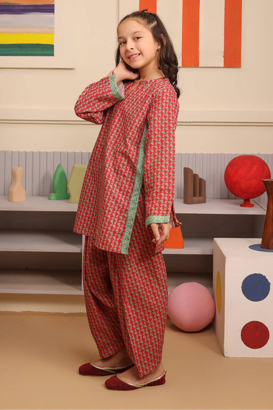 Zellbury Girls | 2 Piece Khaddar | Kurta Trouser - 2787 by Maria Faisal - Registered Vendor of : Zellbury Girls - type : Kids Clothes - 100% original wedding dresses