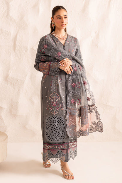 Marjjan | Guzel Lawn | SMC 205-B (Grey) - Ladies Clothes - Maria Faisal