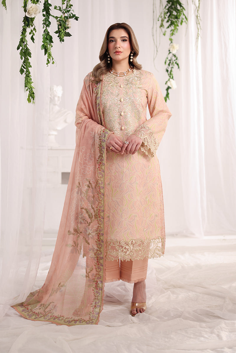 Rangrasiya | Nova Sumemr Embroidered Edit 26 | Gabriella - Luxury Dress - available at Maria Faisal in UK and USA.