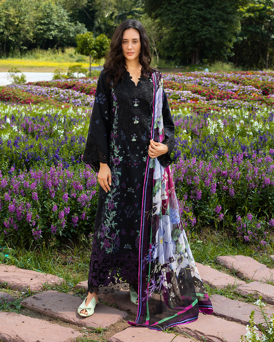 Mushq | Hemline the Secret Garden | Garden Lullaby - Luxury Dress - available at Maria Faisal in UK and USA.
