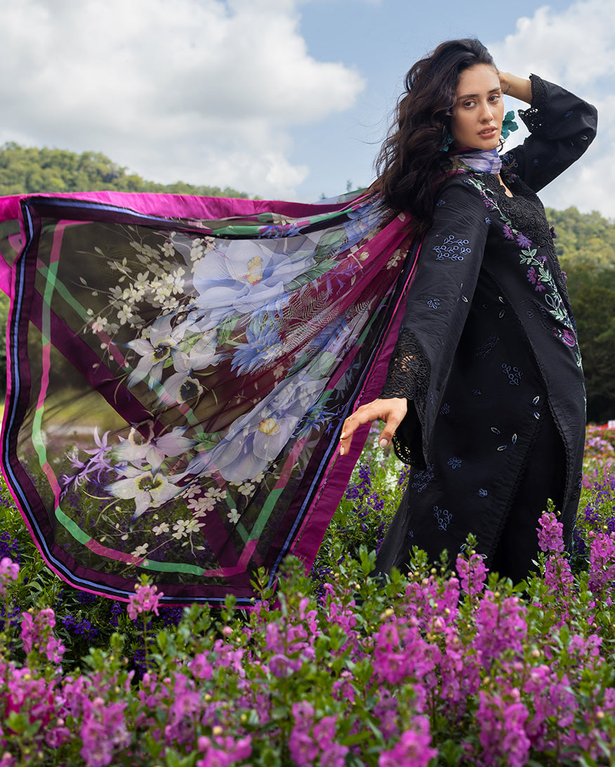 Mushq | Hemline the Secret Garden | Garden Lullaby - Luxury Dress - available at Maria Faisal in UK and USA.