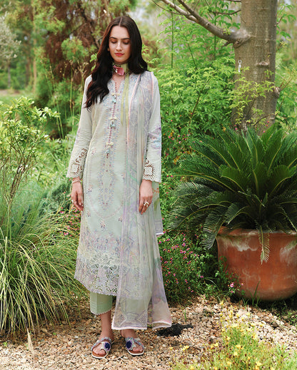 Mushq | The Secret Garden Lawn | Garden Royale - Luxury Dress - available at Maria Faisal in UK and USA.