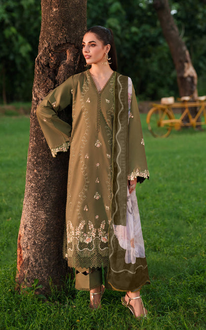 Asifa and Nabeel | Eden Cambric 25 | Gardenia Grace ECU25-09 - Ladies Clothes - Maria Faisal
