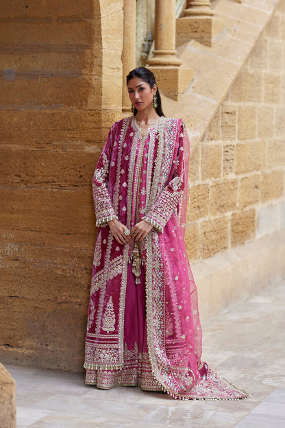 Afrozeh | Dastangoi Wedding Formals | Mehfil - Wedding Dress - available at Maria Faisal in UK and USA.
