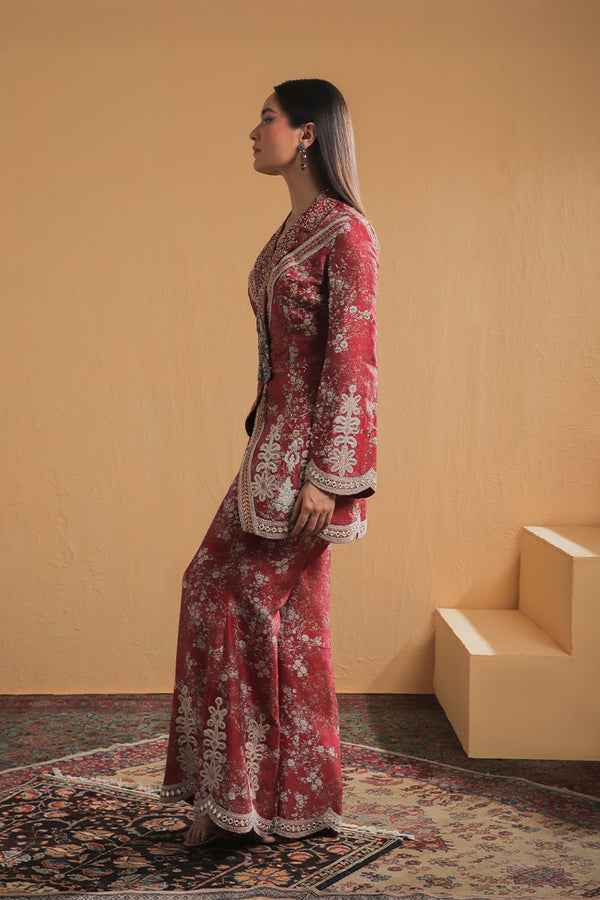 Shamaeel Ansari | Majestic Legacy | Ruby Royal Heritage - Bridal Dress - available at Maria Faisal in UK and USA.