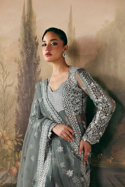 Afrozeh | La Fuchsia 26 | Crescent - Formal Dress - available at Maria Faisal in UK and USA.