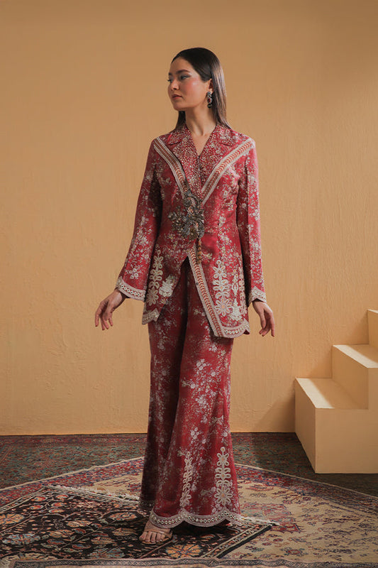 Shamaeel Ansari | Majestic Legacy | Ruby Royal Heritage - Bridal Dress - available at Maria Faisal in UK and USA.