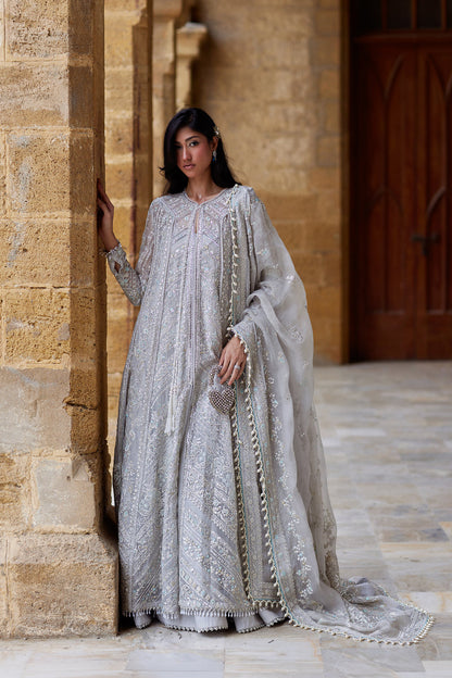 Afrozeh | Dastangoi Wedding Formals | Qissa - Wedding Dress - available at Maria Faisal in UK and USA.