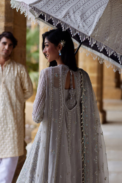 Afrozeh | Dastangoi Wedding Formals | Qissa - Wedding Dress - available at Maria Faisal in UK and USA.