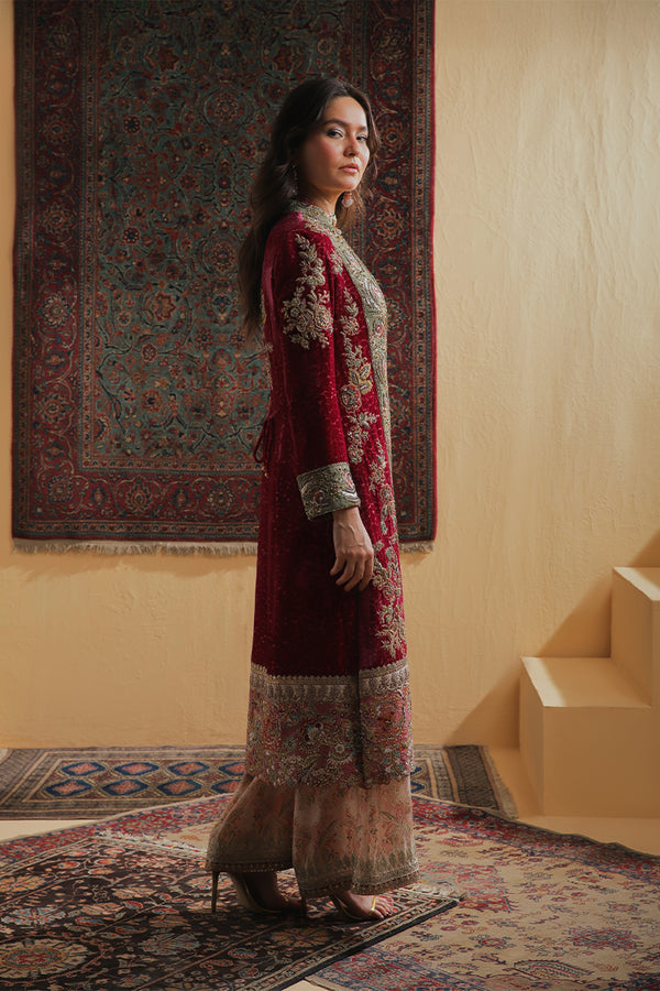 Shamaeel Ansari | Majestic Legacy |Crimson Heritage - Bridal Dress - available at Maria Faisal in UK and USA.