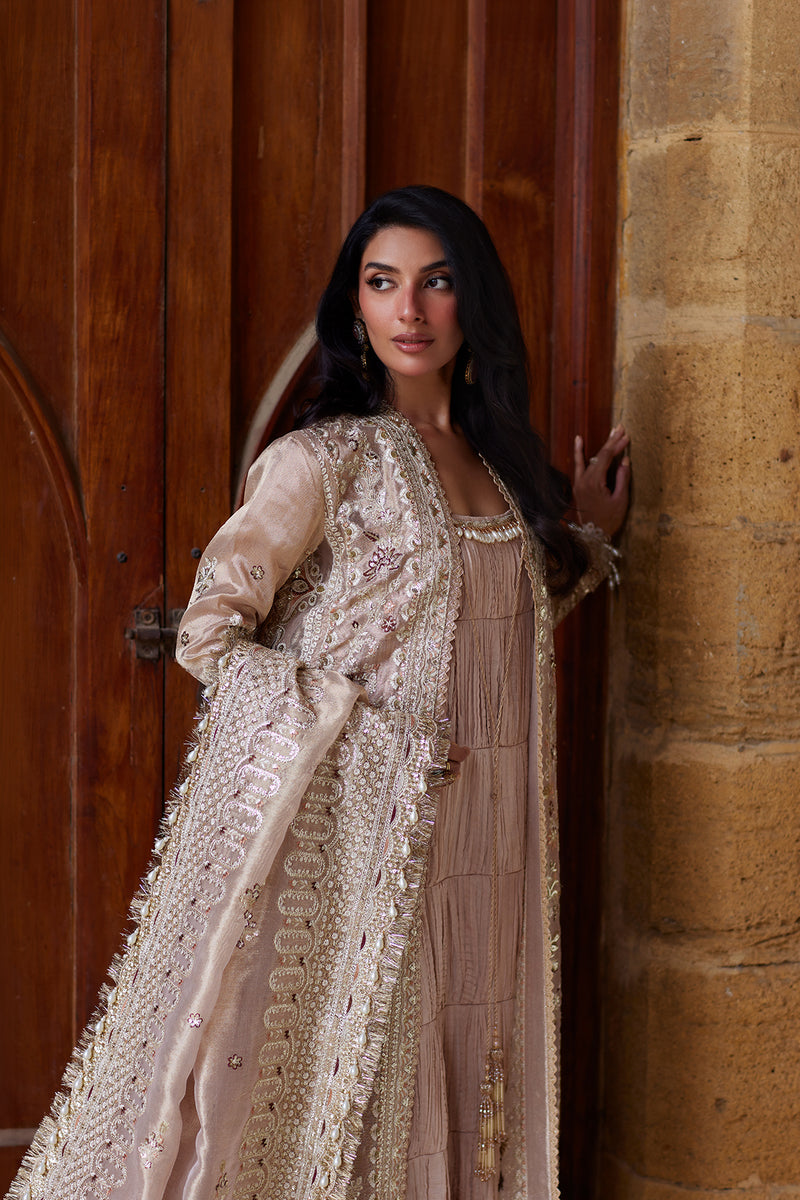 Afrozeh | Dastangoi Wedding Formals | Rang-e-Dastaan - Wedding Dress - available at Maria Faisal in UK and USA.