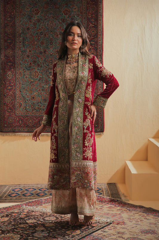 Shamaeel Ansari | Majestic Legacy |Crimson Heritage - Bridal Dress - available at Maria Faisal in UK and USA.