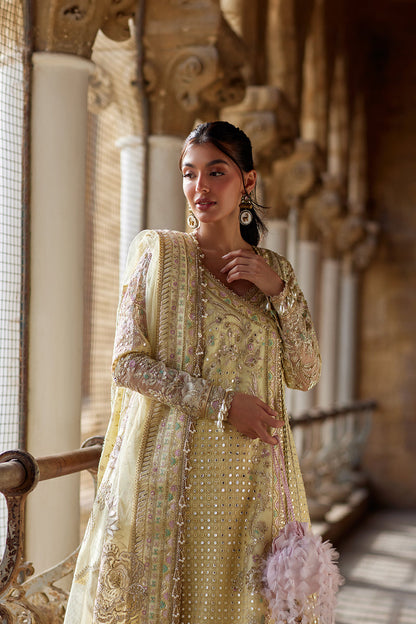 Afrozeh | Dastangoi Wedding Formals | Afsaan - Wedding Dress - available at Maria Faisal in UK and USA.