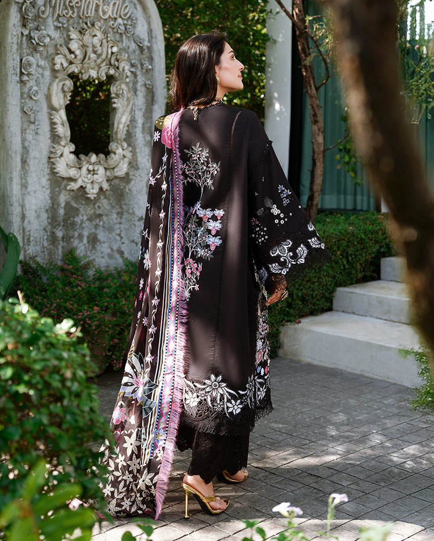 Mushq | Amoi Luxury Lawn | Gentle Breeze - Luxury Dress - available at Maria Faisal in UK and USA.