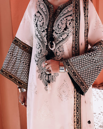 Mushq | Nuvera Raw Silk 26 | Gillian - Luxury Dress - available at Maria Faisal in UK and USA.