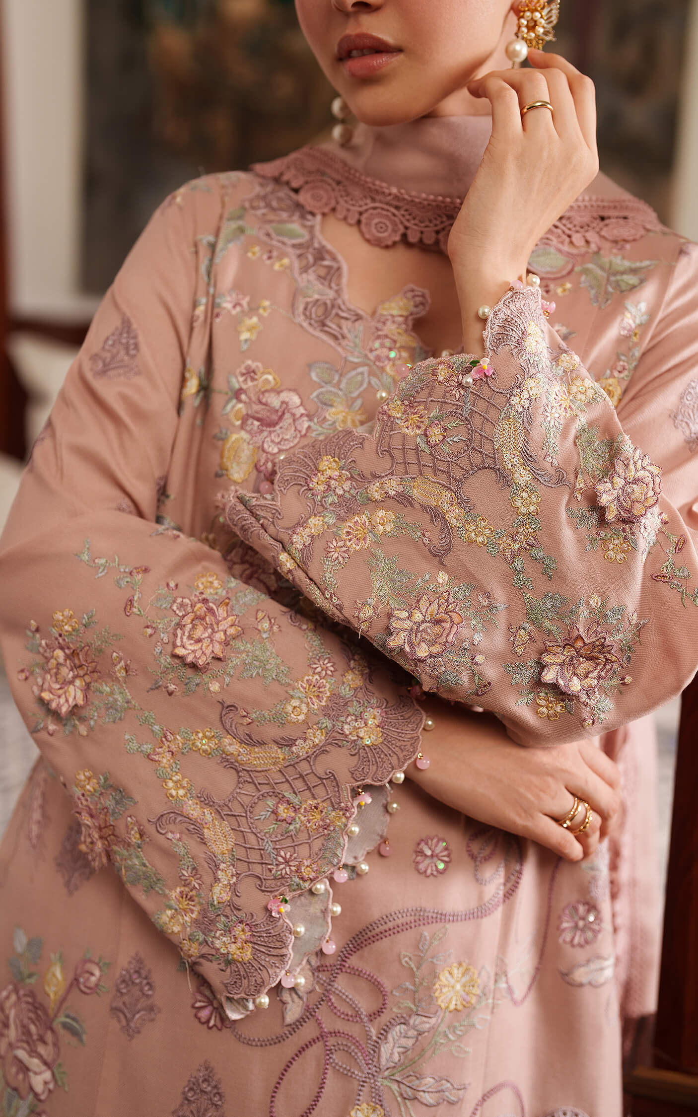 Asifa and Nabeel | Pashmina Luxe 25 | Glace LWC25-06 - Formal Dress - available at Maria Faisal in UK and USA.