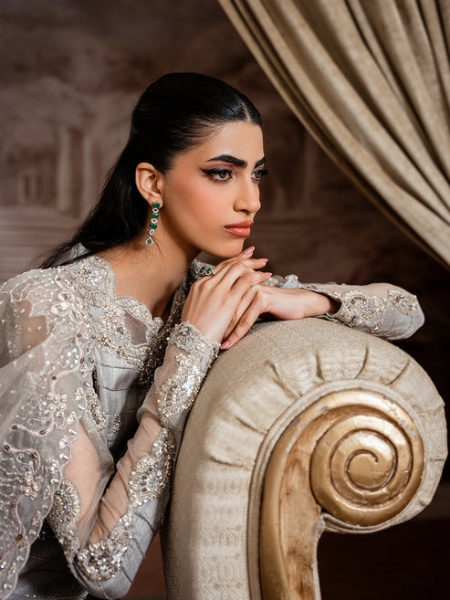 Epoque | Elysia Luxury Pret | Glaze - Luxury Dress - available at Maria Faisal in UK and USA.