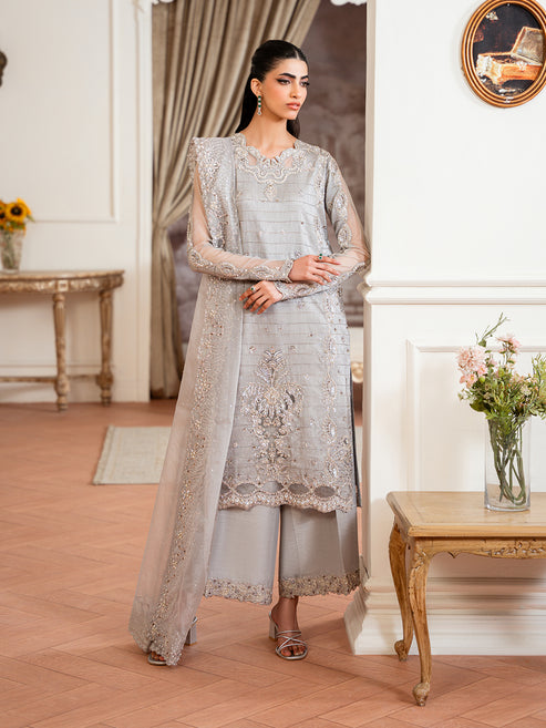 Epoque | Elysia Luxury Pret | Glaze - Luxury Dress - available at Maria Faisal in UK and USA.