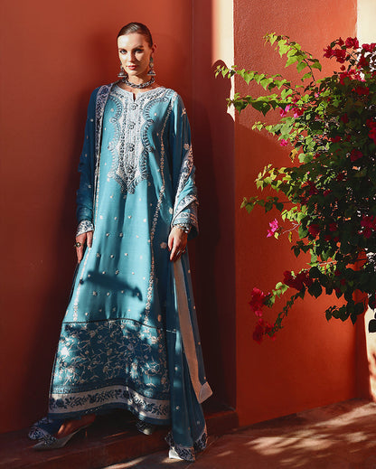 Mushq | Nuvera Raw Silk 26 | Glinda - Luxury Dress - available at Maria Faisal in UK and USA.