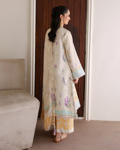 Roheenaz | Sunlit Tales Printed Embroidered Edit | Glowleaf - Luxury Dress - available at Maria Faisal in UK and USA.