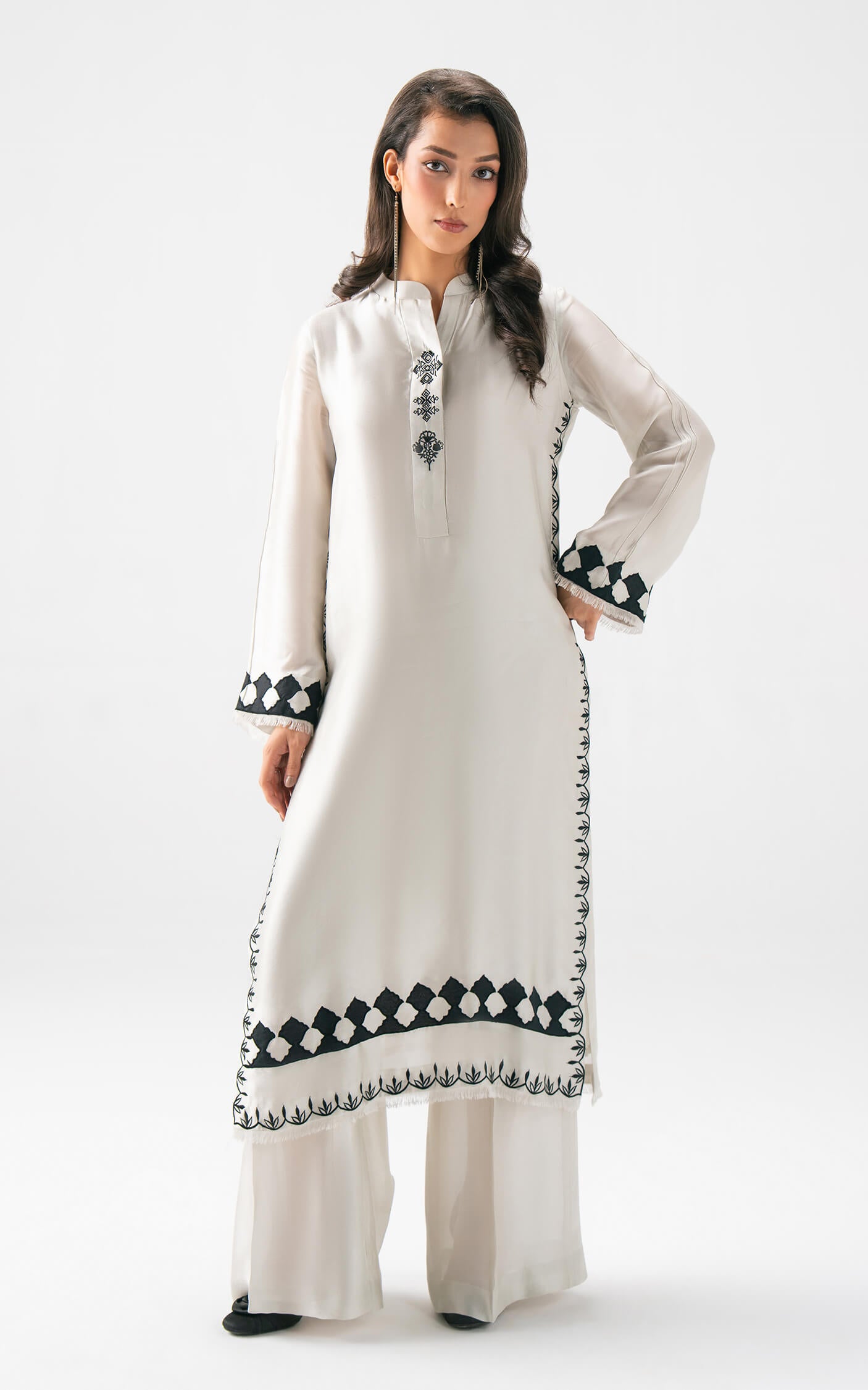Asifa and Nabeel | Celevara Luxe | Grace Serenity - Luxury Dress - available at Maria Faisal in UK and USA.