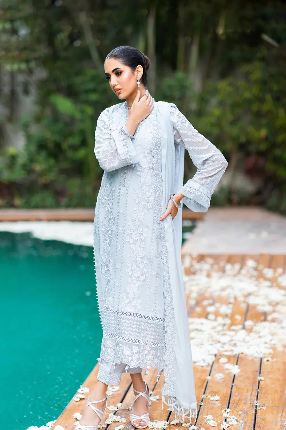 Azure | Embroidered Formals | Granite Grace - Formal 